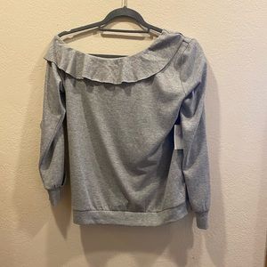 1.state  one-shoulder spring sweater